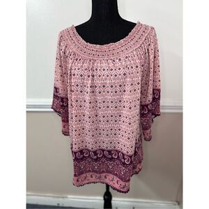 Signature Studio Plus Size Blouse Size 1X